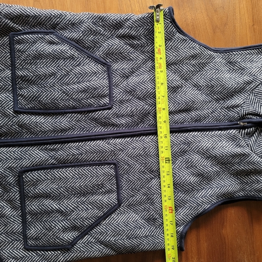 KATYDID WOMen's Blue Herringbone Vest - Picture 8 of 12